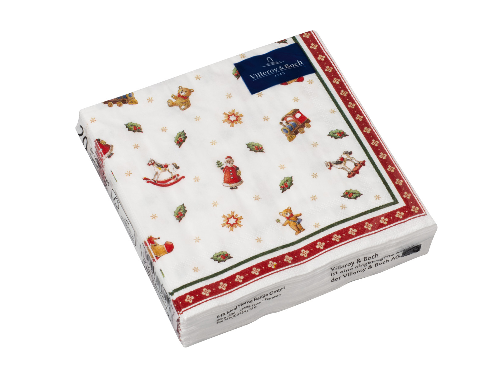 Villeroy &amp; Boch Winter Specials Serviette C Toys Streumotiv 25x25 Freisteller 