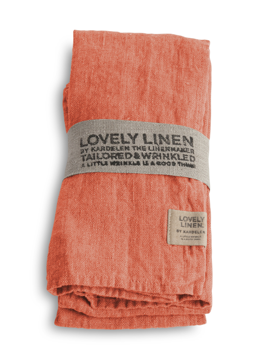 Lovely Linen Lovely Serviette Leinen peach (1 Stück)