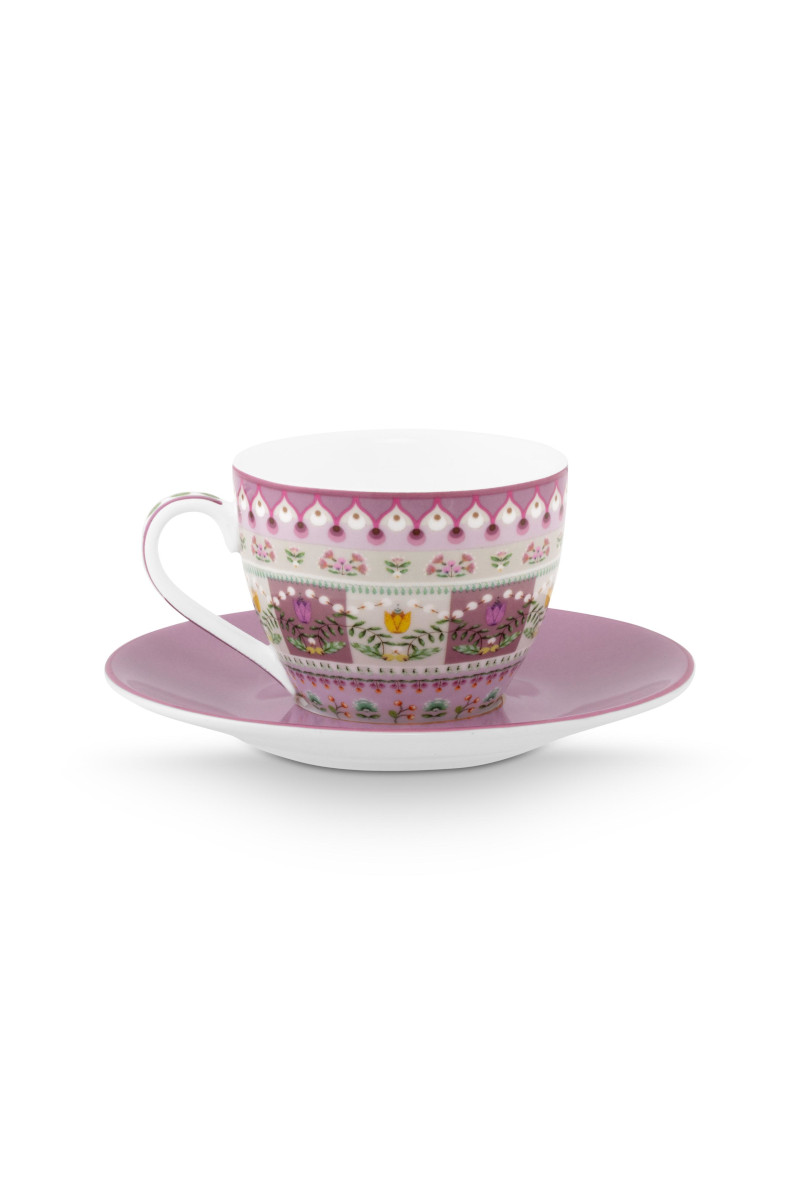 PIP STUDIO Lily&Lotus Espressotasse m.U. lila 120ml 4tlg