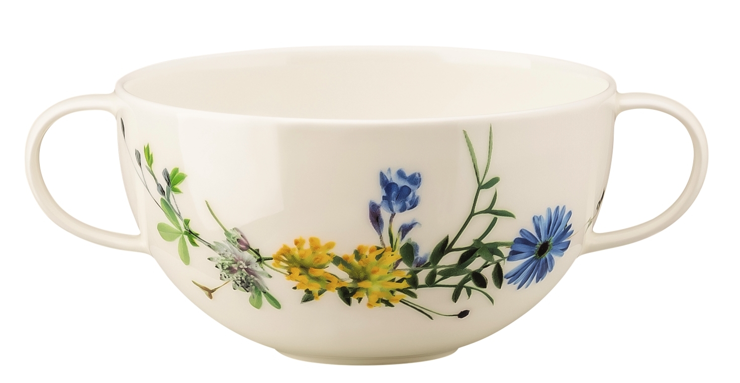 Rosenthal Brillance Fleurs des Alpes Suppen-Obertasse 0,37 l