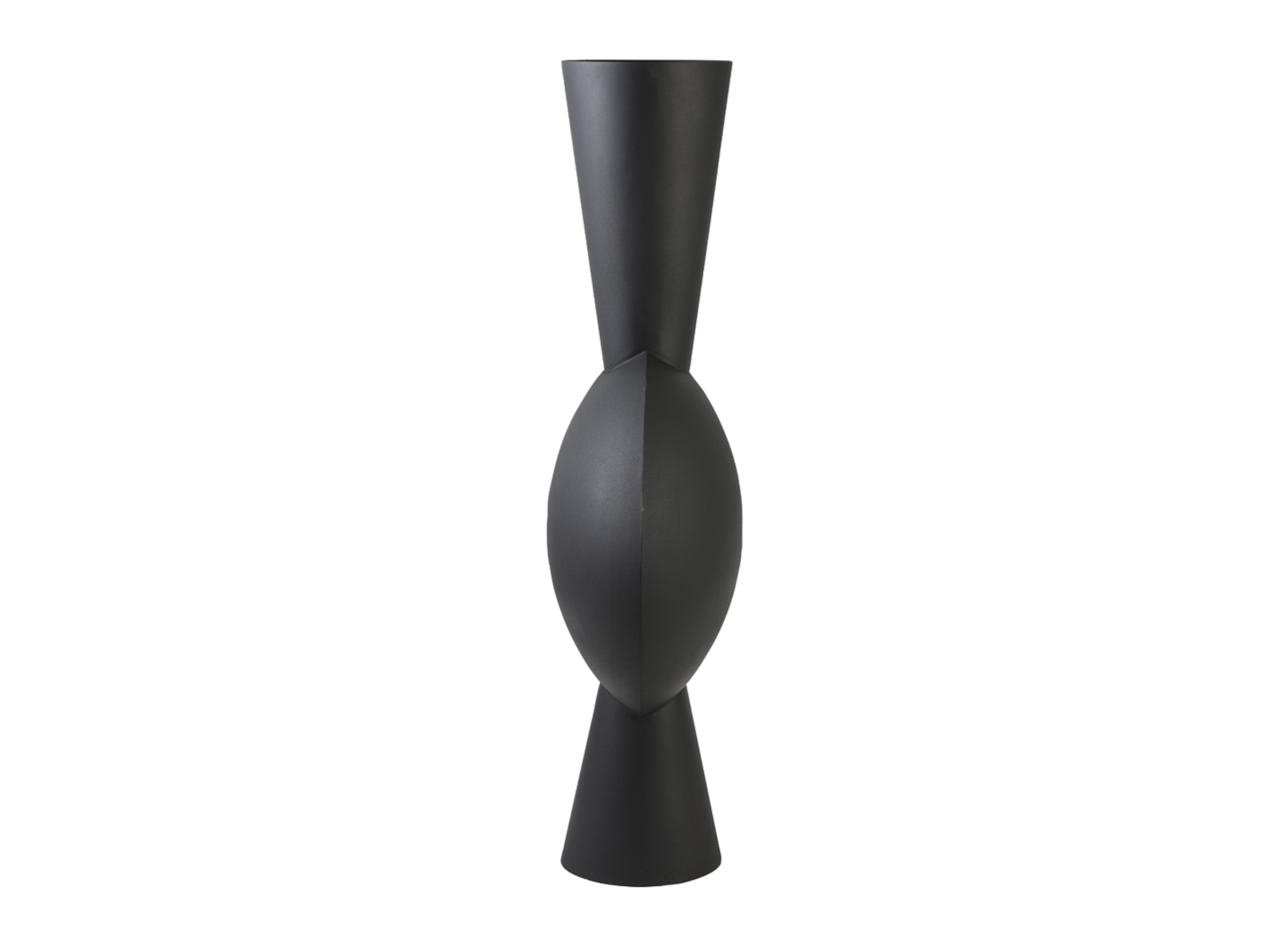 Light &amp; Living Kavandu Vase matt schwarz 38 x 17,5 x 79,5 cm Freisteller 2