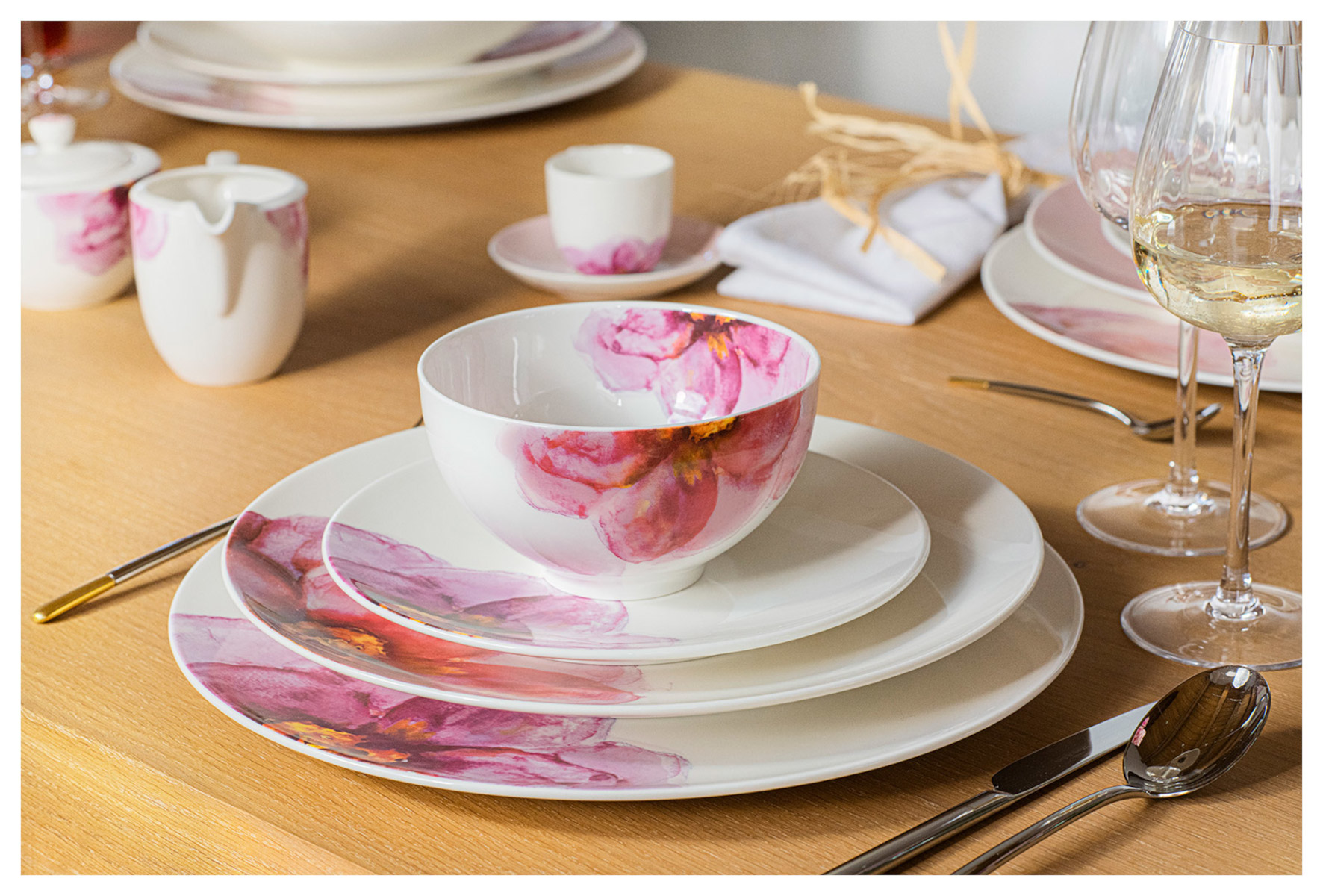 Villeroy &amp; Boch Rose Garden Tafelset 4tlg Lifestyle 3