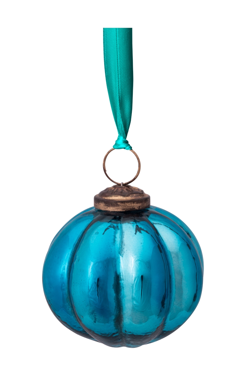 PIP STUDIO Ornament Glass Baumanhänger Stripes Blue 7,5 cm