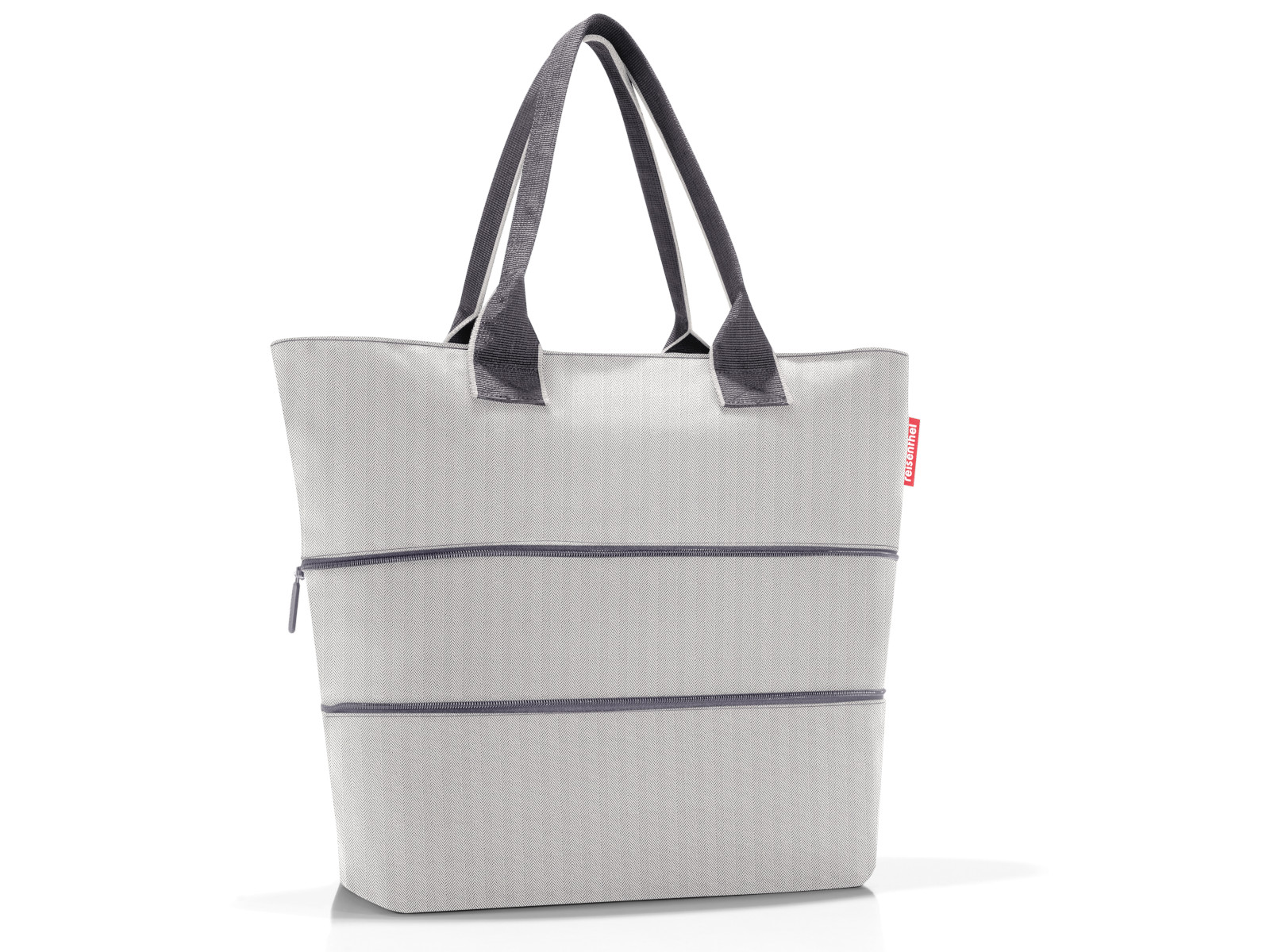 reisenthel shopper e1 herringbone grey Freisteller 2