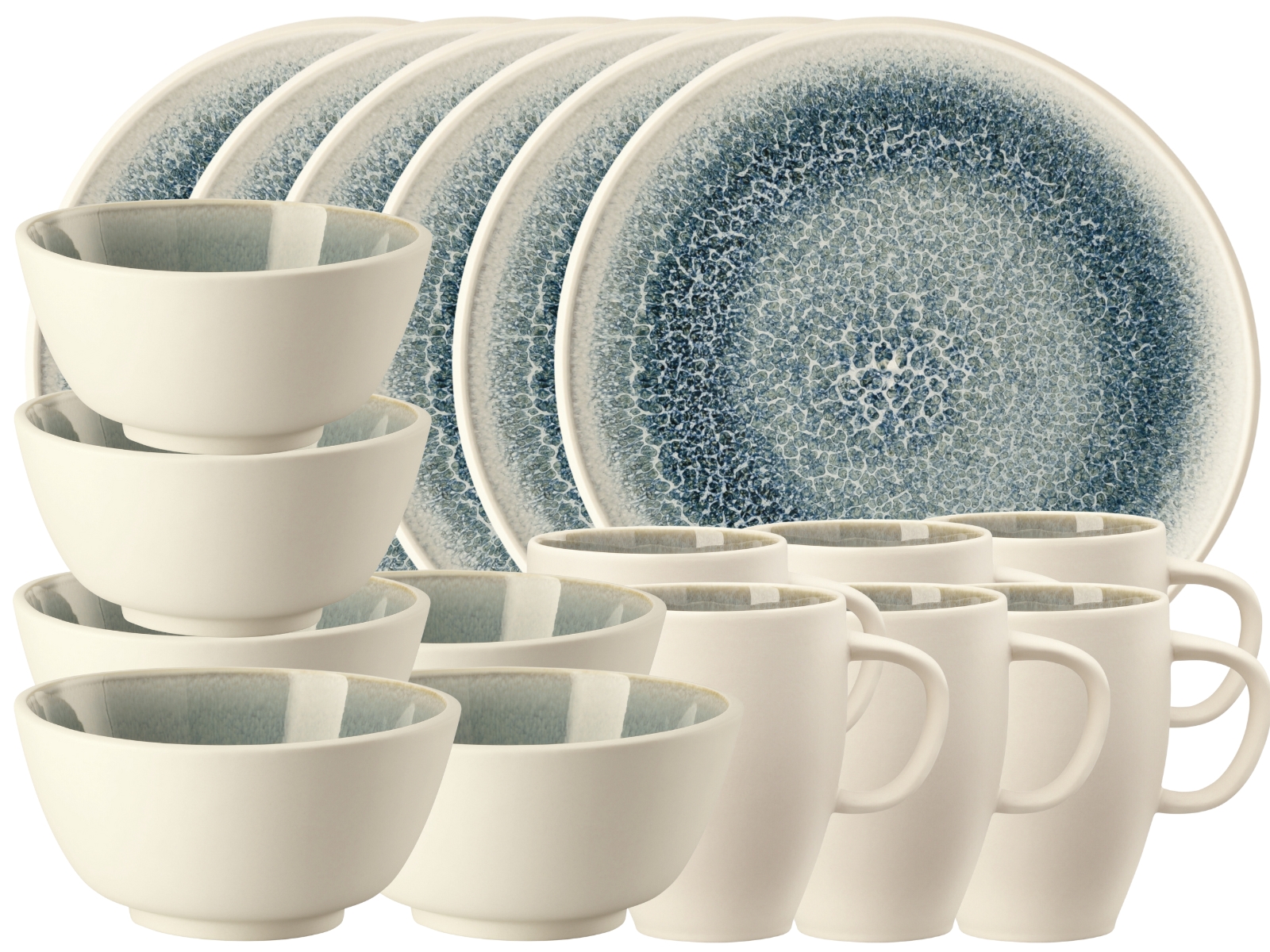 Rosenthal Junto Aquamarine Frühstücksset 18tlg