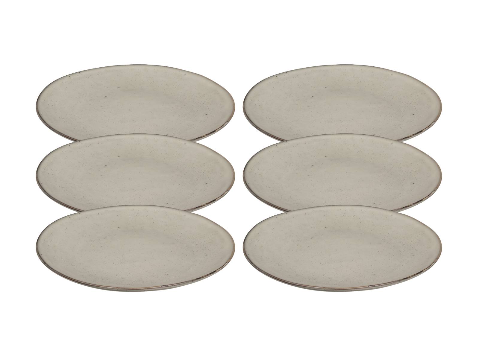 Broste Copenhagen NORDIC SAND Speiseteller 26 cm Set6