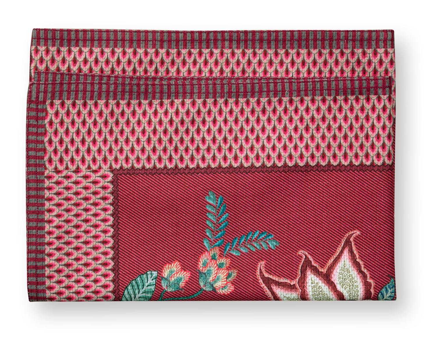 PIP STUDIO Flower Festival Tischläufer dark pink 50 x 150 cm