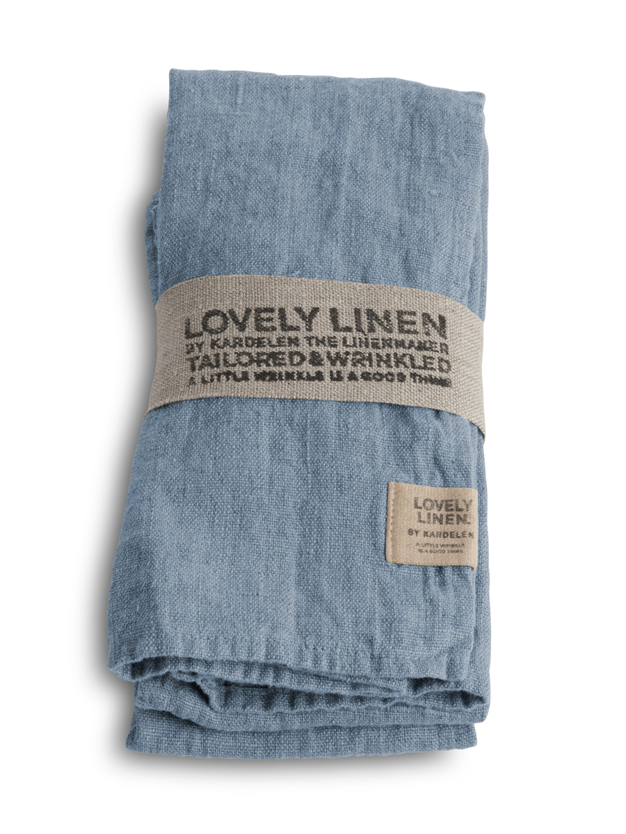 Lovely Linen Lovely Serviette Leinen dusty blue (1 Stück)