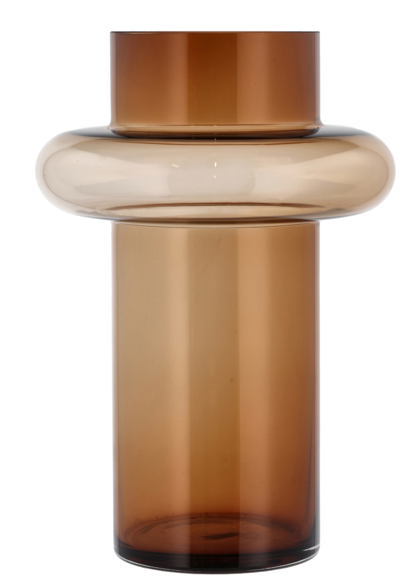 Lyngby Tube Vase Glas amber 30 cm