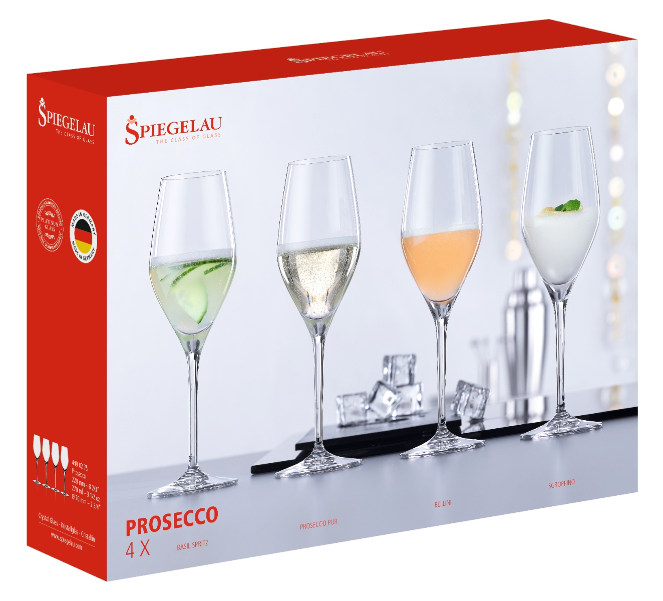 Spiegelau Special Glasses Prosecco Set 4tlg.