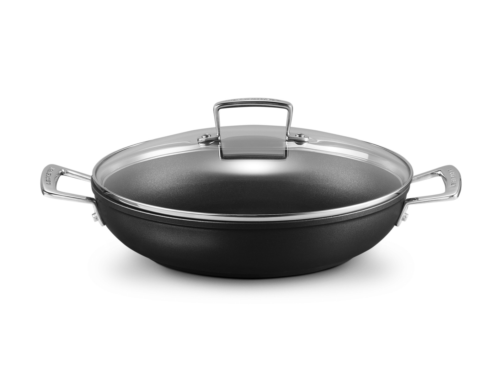 Le Creuset Aluminium-Antihaft Profipfanne mit Glasdeckel rund 28cm