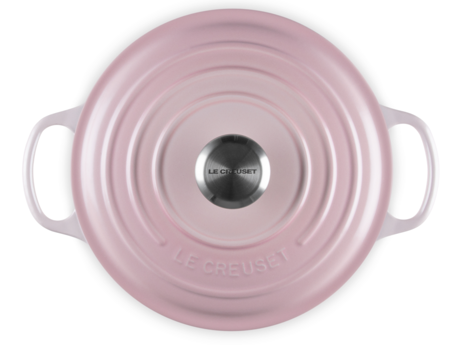 Le Creuset Bräter hoch Signature rund shell pink 24cm Freisteller 4