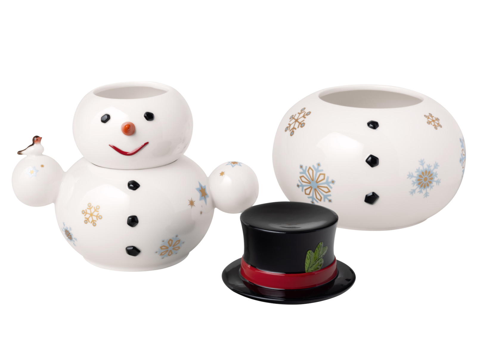 Villeroy &amp; Boch Christmas Toys Memory Schneemann Dose 20,5x18x31cm Freisteller4