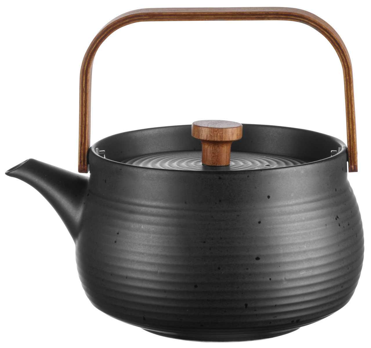 ASA kitchen'art Teekanne mit Holzgriff black 0,6l