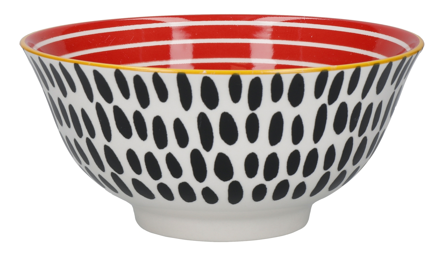 KitchenCraft Bowl Monochrome 15 cm Set4