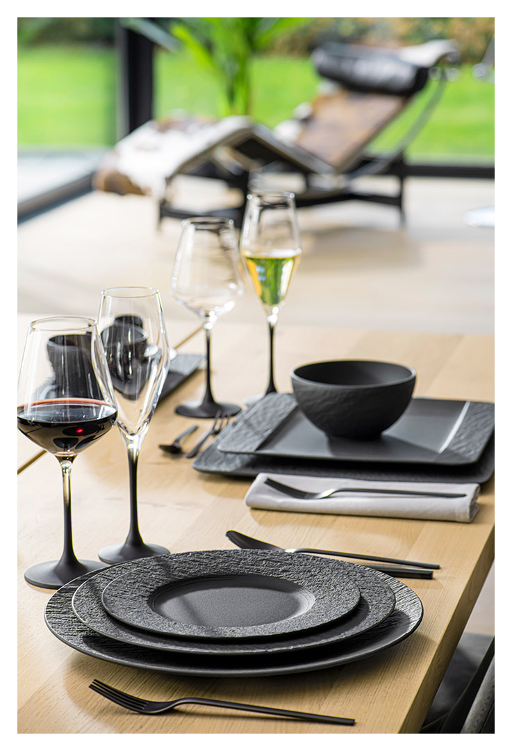 Villeroy & Boch Manufacture Rock Starterset 36tlg