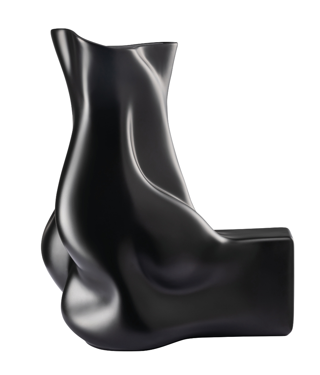 Rosenthal Blown 2nd Edition Schwarz matt Vase 30 cm