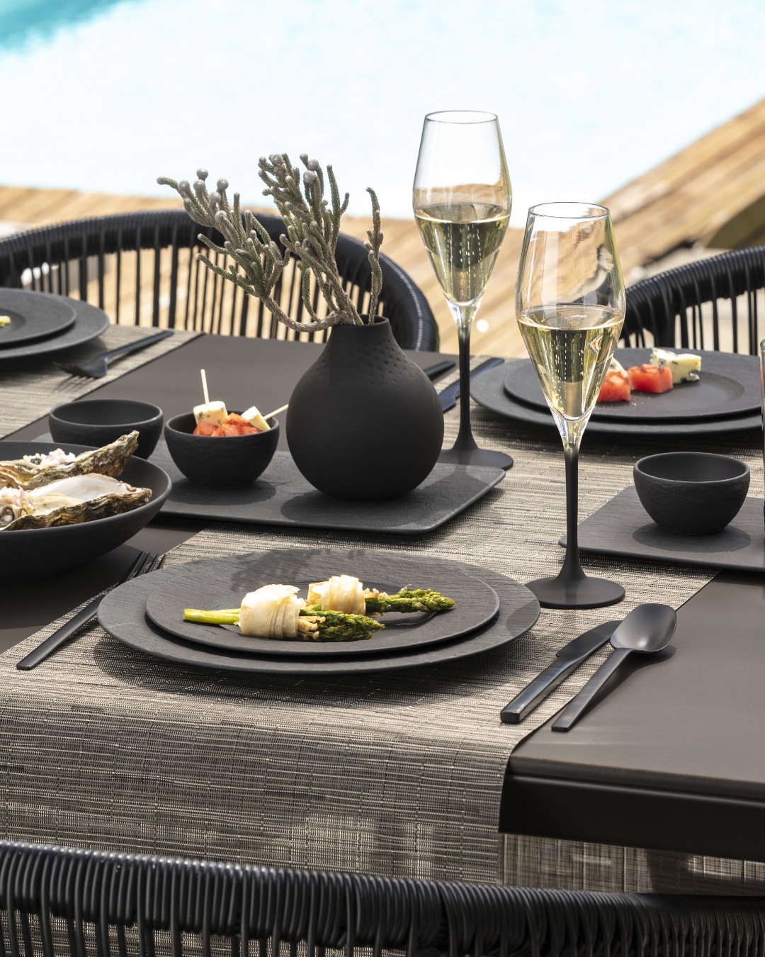 Villeroy & Boch Manufacture Rock Tafelset 4tlg