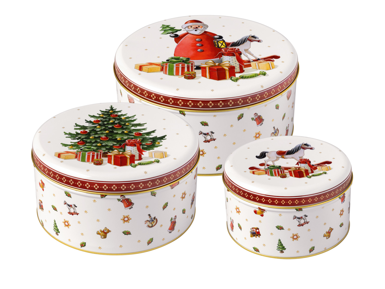 Villeroy &amp; Boch Winter Collage Accessoires Keksdosen Set Freisteller1