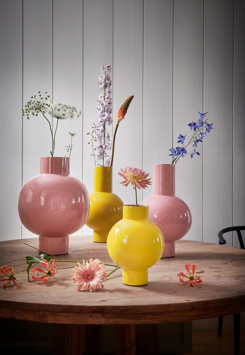 PIP STUDIO Vase Metal medium pink 24 x 40 cm