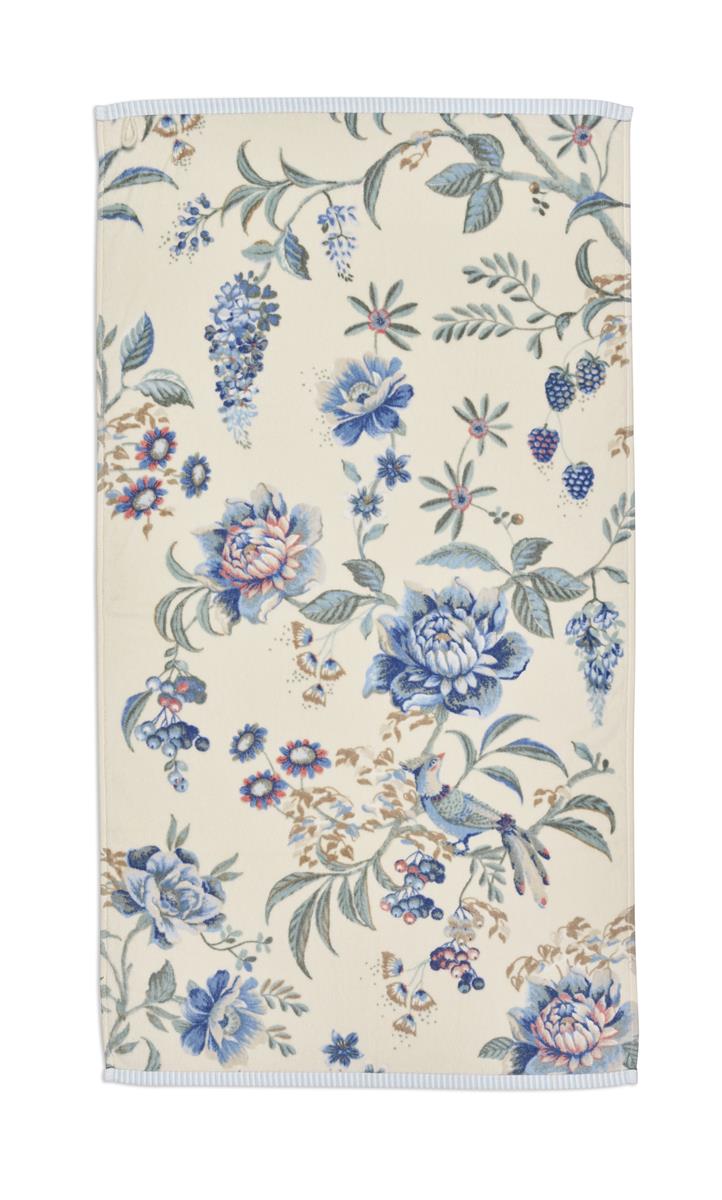 Secret Garden Handtuch whiteblue 55x100cm (1 Stück) bh Freisteller