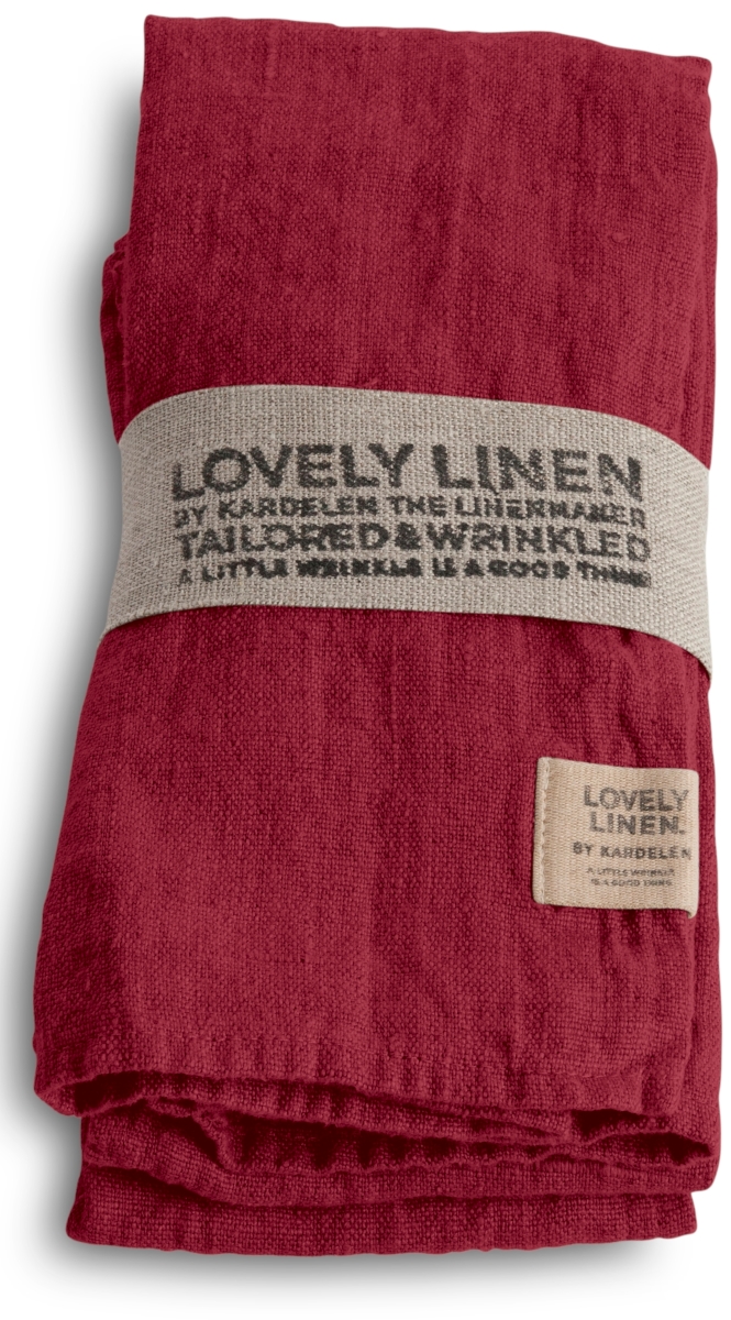 Lovely Linen Lovely Serviette Leinen cabernet 45x45cm (1 Stück)