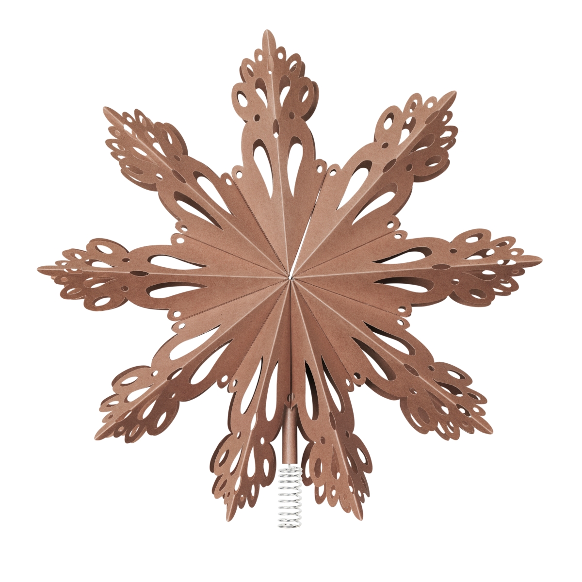 Broste Copenhagen CHRISTMAS STAR Baumspitze Papier indian tan 30 cm