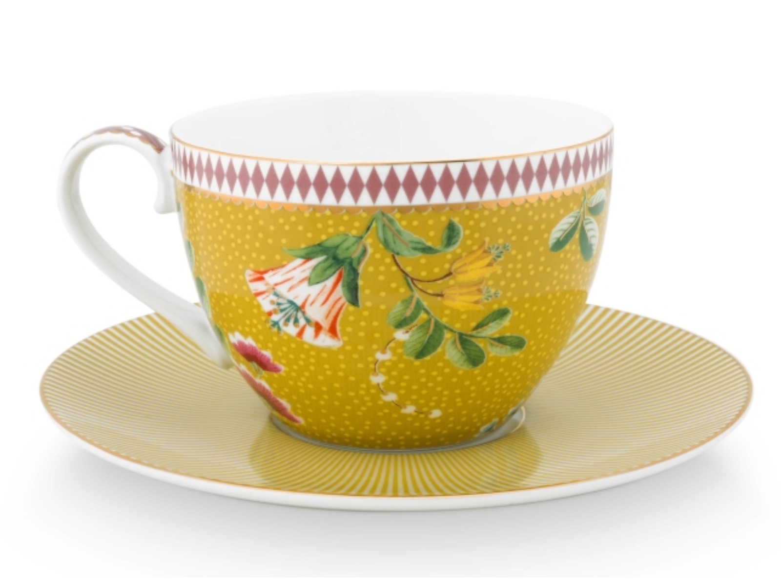 PIP STUDIO La Majorelle Tasse mit Untertasse gelb 0,28 l Set2