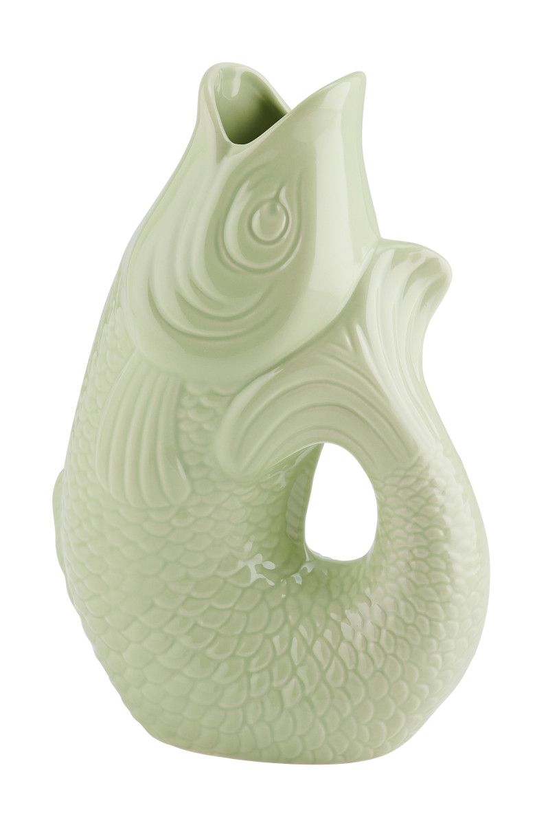 Giftcompany Monsieur Carafon Vase / Karaffe Fisch L seafoam 2,7l