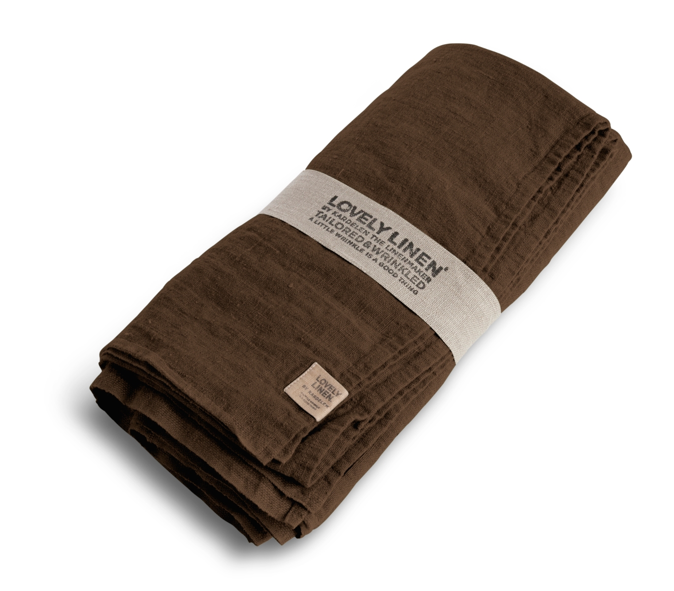 Lovely Linen Lovely Tischdecke Leinen chocolate 145 x 380 cm