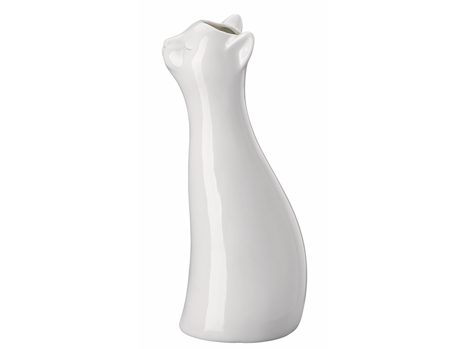 Hutschenreuther Katzen-Vase Weiss Vase 20 cm