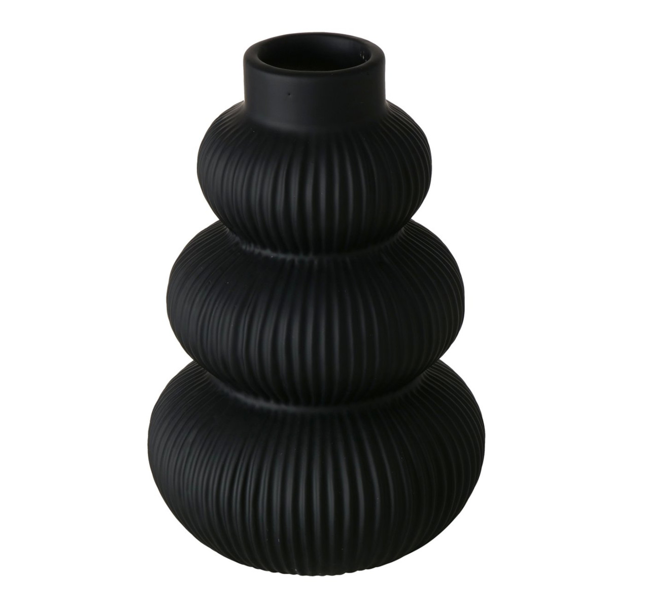 Boltze Maurice Vase schwarz 21cm (1 Stück)