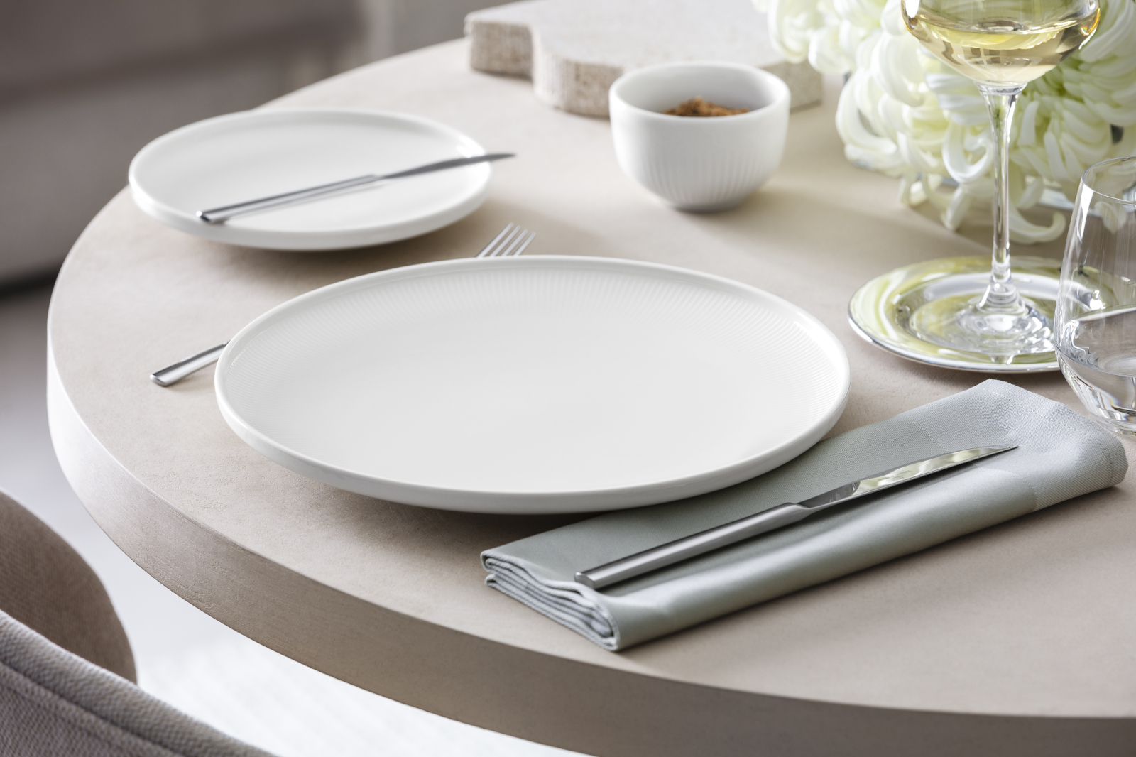 Villeroy &amp; Boch Afina Speiseteller weiß 27cm Set6 Lifestyle 1