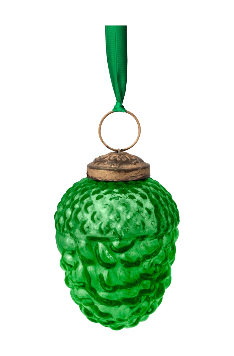 PIP STUDIO Ornament Glass Baumanhänger Pine Cone Green 7,5 cm