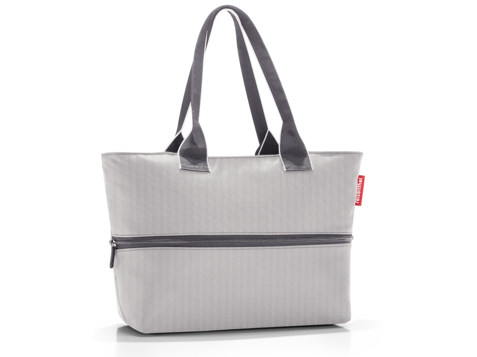 reisenthel shopper e1 herringbone grey Freisteller 1