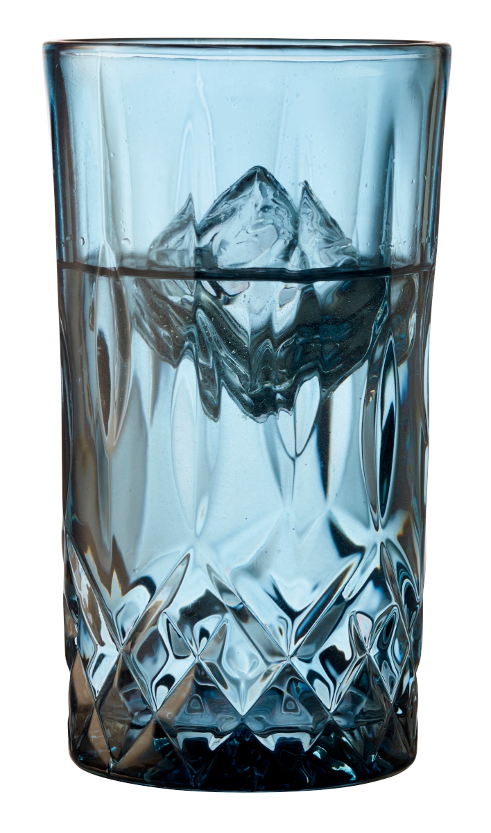 Lyngby Highball Sorrento Longdrinkglas blau 380ml Set4 Freisteller3