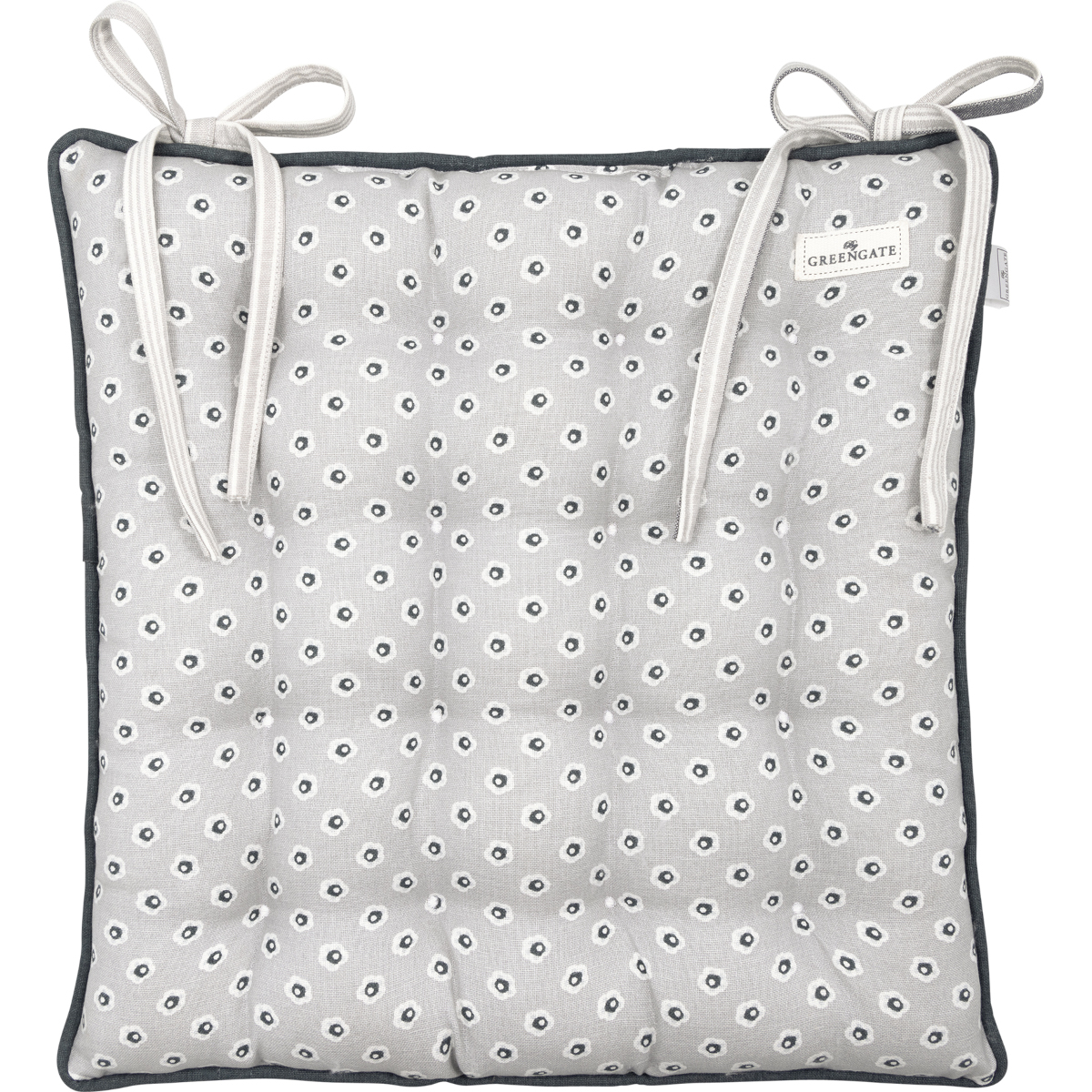 Greengate Malia Sitzkissen grey 40x40cm