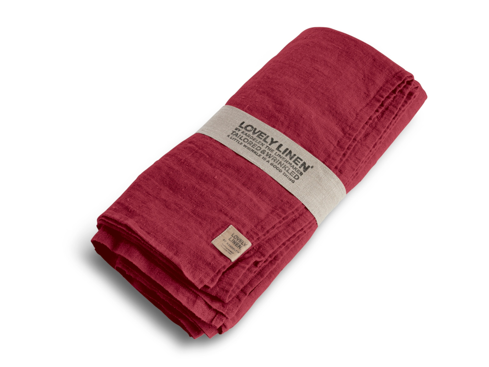 Lovely Linen Lovely Tischdecke Leinen cabernet 145 x 250 cm