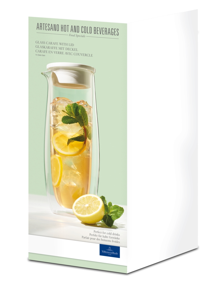 Villeroy & Boch Artesano Hot&Cold Beverages Glaskaraffe mit Deckel