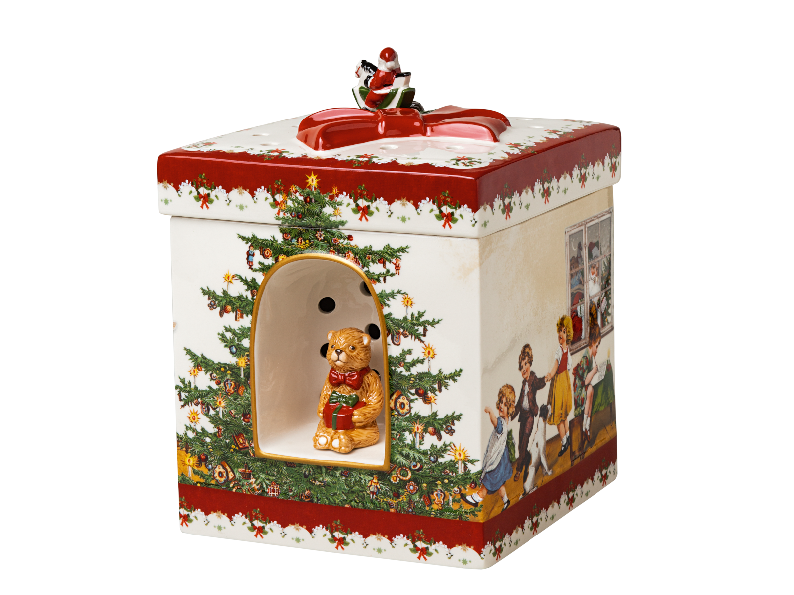 Villeroy &amp; Boch Christmas Toys Spieluhr Paket eckig Kinder Freisteller 2