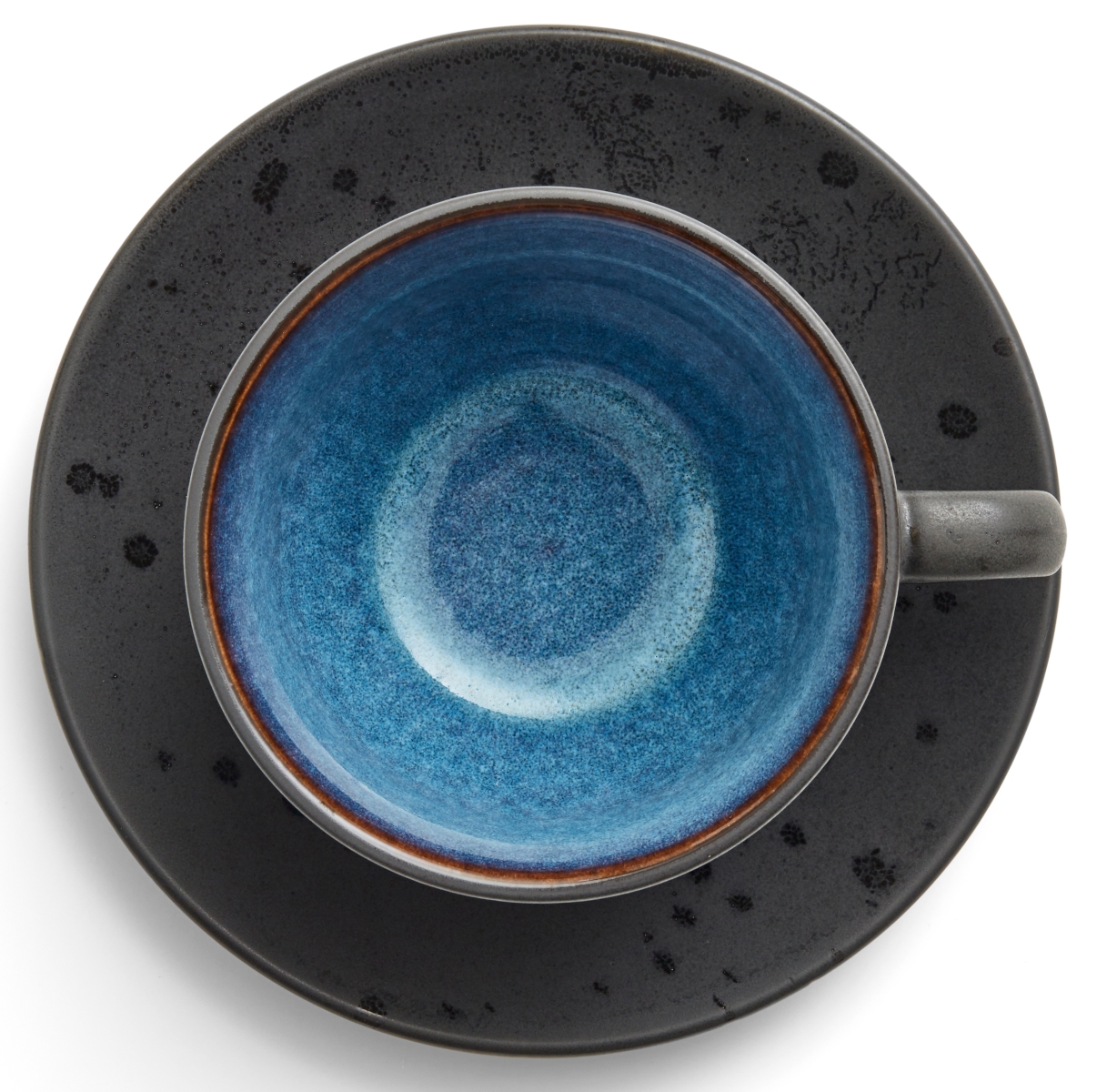 Bitz Tasse mit Untertasse black/dark blue 0,24 l Set4