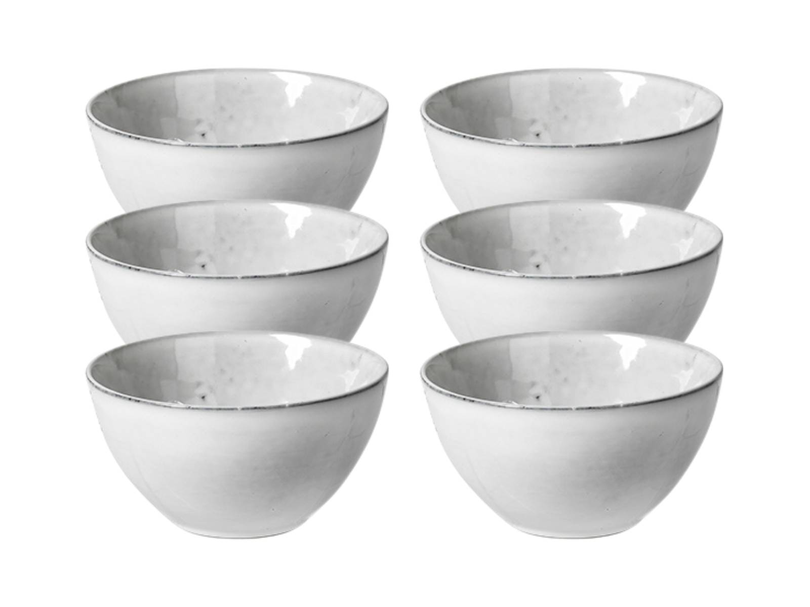 Broste Copenhagen NORDIC SAND Schale 22,5 cm Set6