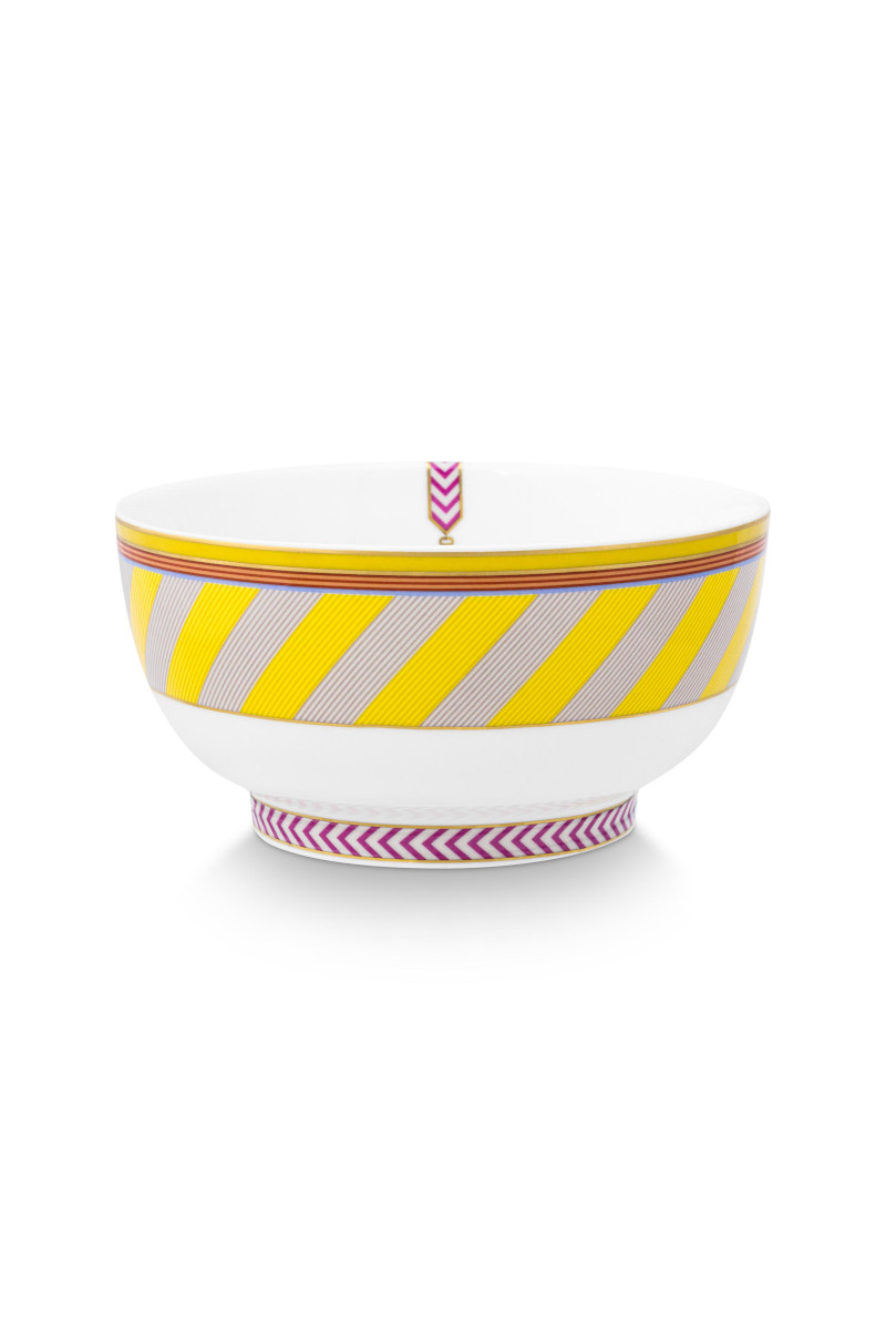 PIP STUDIO Chique Bowl Stripes gelb 15,5cm