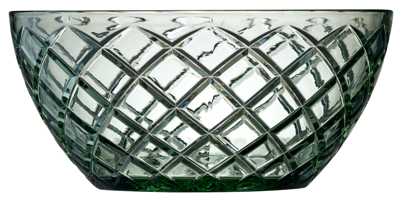 Lyngby Sorrento Salatschüssel Glas grün 24cm