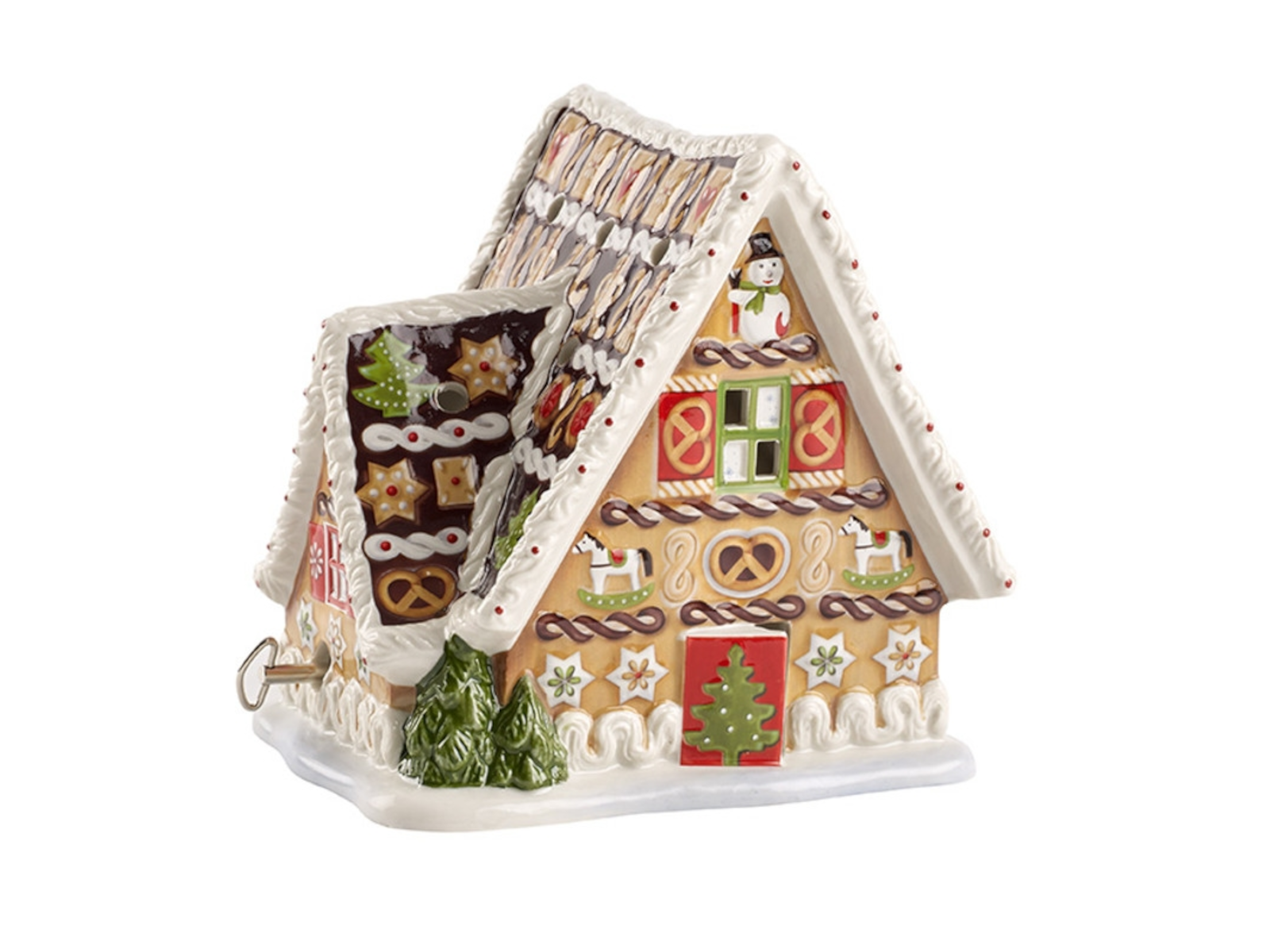 Villeroy &amp; Boch Christmas Toys Lebkuchenhaus mit Spieluhr Freisteller