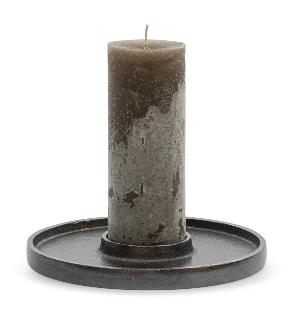 Dekocandle Kerzenhalterplatte black nickle für Ø7 cm Kerzen Freisteller2