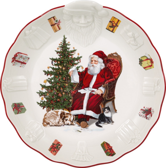 Villeroy & Boch Toy's Fantasy Schale Santa Relief Wunschzettel