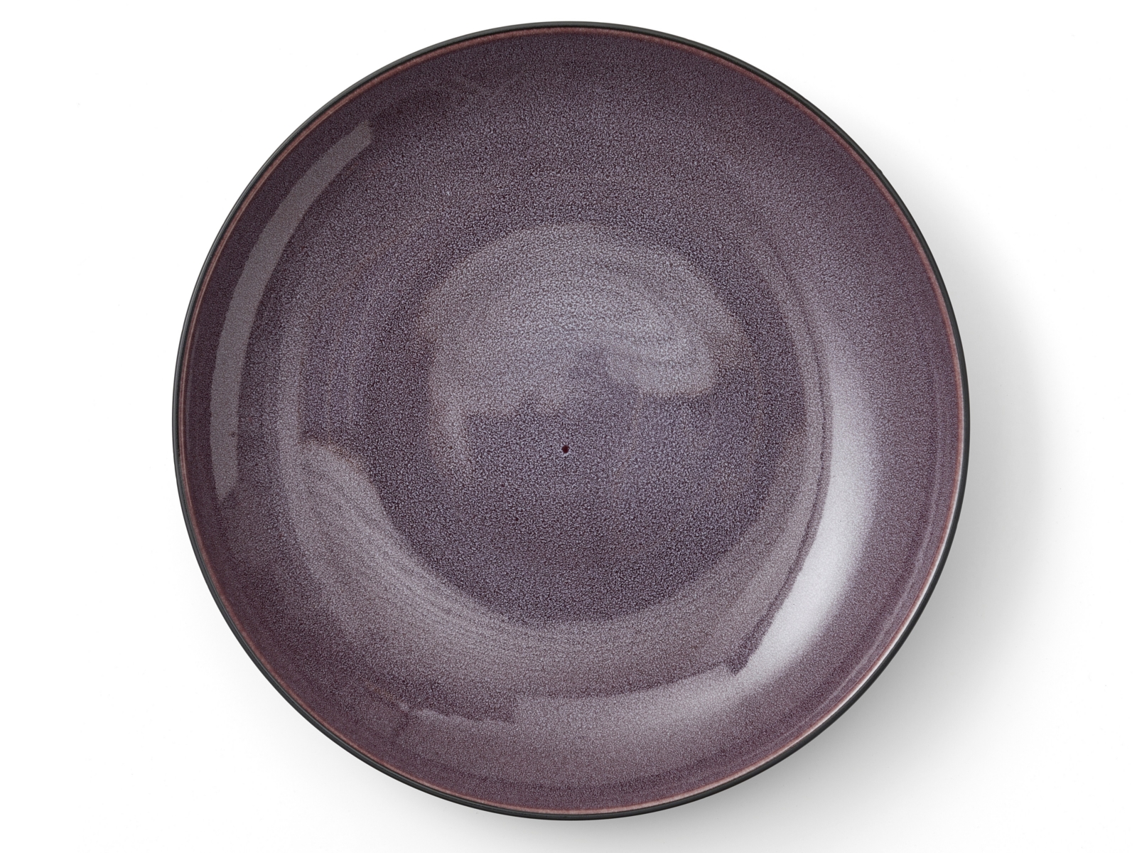 Bitz Schale matt black / shiny lilac 40 cm