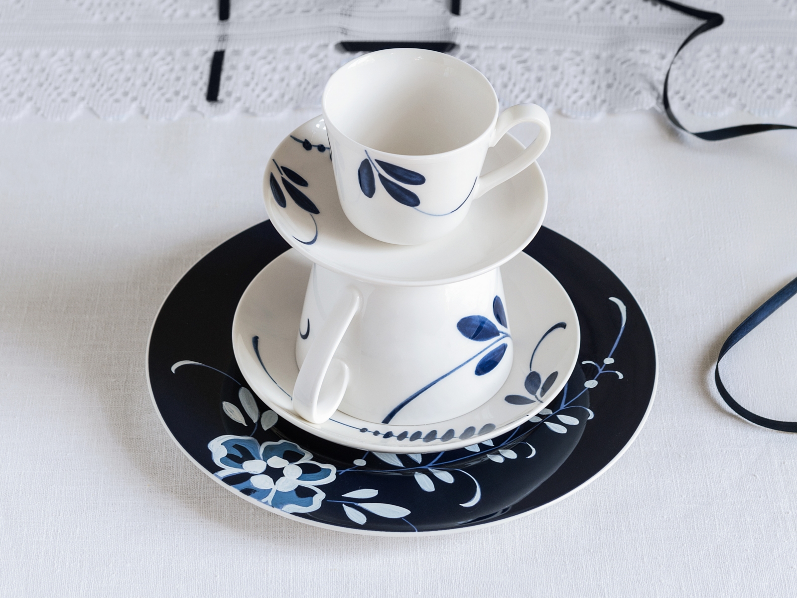 Villeroy & Boch Vieux Luxembourg Brindille Frühstücksteller Blau