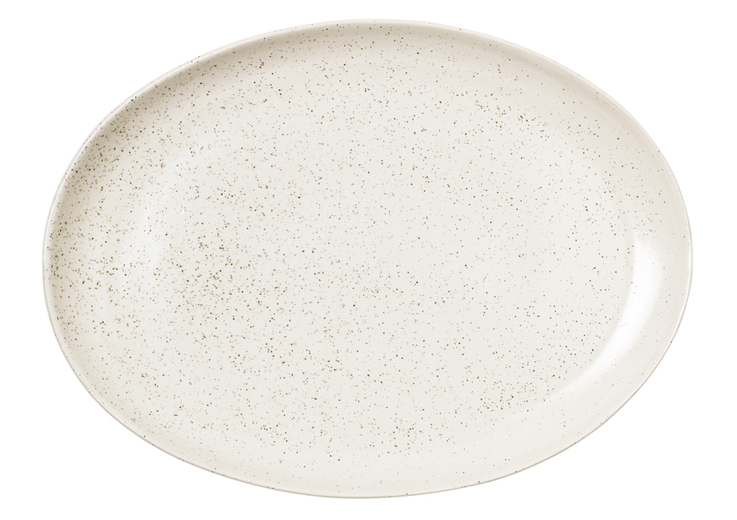 Broste Copenhagen NORDIC VANILLA Platte oval 35,5 cm
